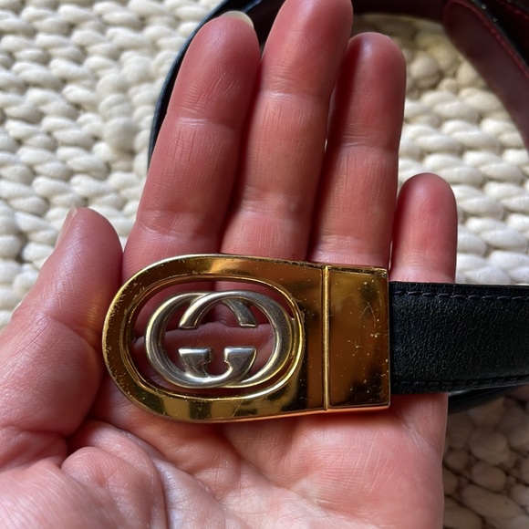 Gucci | Vintage Reversible Leather Gucci Belt - Picture 6 of 15